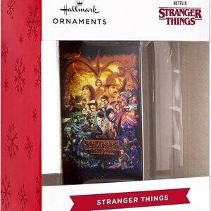 Hallmark Stranger Things Christmas Ornament Retro VHS Tape Style
